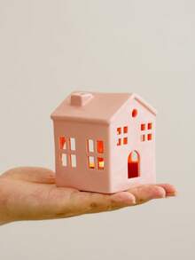 1个房屋造型烛台 - 创意设计，营造温馨氛围，装饰摆件，陶瓷工艺品 | 适用于桌面装饰、餐厅、客厅、节日礼品 - 彩色 - 查看 5