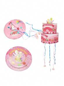 1 chiếc Piñata dây kéo mini, hộp quà bất ngờ chứa đầy đồ, tiệc sinh nhật trẻ em, trang trí tiệc tùng ngày lễ - Nhiều màu - Xem 3