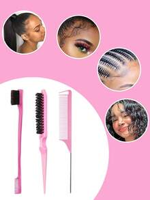 26件套粉色免加热卷发棒SPA护发套装，女士DIY美发造型工具套装，包含梳子、鸭嘴夹、镜子、卷发棒、发夹、发圈、SPA工具，精美礼品，圣诞袜填充物，女士圣诞袜填充物，圣诞礼物，礼物，圣诞袜填充物，女士礼物，礼物，圣诞礼物，成人圣诞袜填充物，成人圣诞袜填充物，美发用品，女士配饰，圣诞袜填充物，成人礼发饰，圣诞发饰，女士礼物创意，美容圣诞袜填充物，女士圣诞礼物 - 彩色 - 查看 4