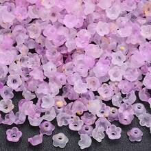 beadia Bộ hạt hoa nhỏ bằng Acrylic 10g 6x3mm trang nhã với giấy bạc vàng - Lấp lánh và mờ, nhiều màu sắc để làm đồ trang sức DIY, vòng tay & vòng cổ - bông hoa - Xem 15