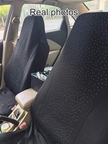 Universal Car Seat Covers - With Airbag Compatible And Shiny Crystal Design, Fit For Sedan, Truck And SUV (5-Seat/2-Seat) For Women - Style a - View 5