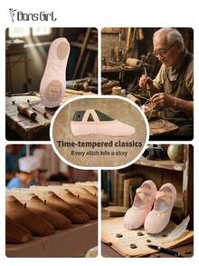 DonsGirl 1 Pair Of Women's Professional Ballet Shoes - Breathable & Light Canvas, Ideal For Modern/ Classical Dance And Yoga - Baby Pink - View 11