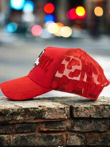 Thirty One Hats Gorra La Mochila Backpack Boyz Rojo Ajustable Lisa Diseño Único y Exclusivo para Ocasiones Casuales - Rojo - Ver 5
