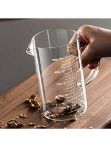 Tazza dosatrice in vetro borosilicato resistente al calore con manico antiscivolo e beccuccio a V - Resistente ai microonde e agli urti - Vetro trasparente con indicazioni in millilitri - Adatto per cottura, laboratorio, servizio - Confezione singola (disponibile in misure da 350ml/500ml/1L) - Multicolore - Visualizzare 10
