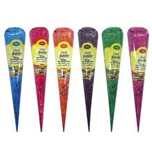 Colorful JNSI Henna Temporary Tattoo Paste - Natural Tattoo Cone Cream Ideal For Party, Festival Use Easy - Apply Formula Body Art Supplies - Bright - View 10