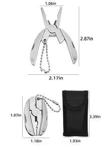 1pc/2pcs Multi-Function Folding Pliers, Outdoor Camping Combination Tool, Mini Scissors Portable Tactical Equipment Pliers