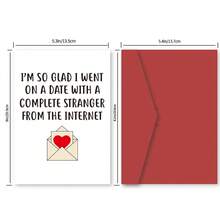 1 Pc Funny Romantic Greeting Card With Unique Birthday Design For Husband Wife Boyfriend Girlfriend Valentine Day Anniversary Personalised Family Friends Couples Colleagues Perfect For Birthday Christmas Thanksgiving Wedding Parties Any Occasions Use As Christmas Card Birthday Card Invitation Card Thank You Card Gift Card With Matching Envelope - 彩色 - 查看 5