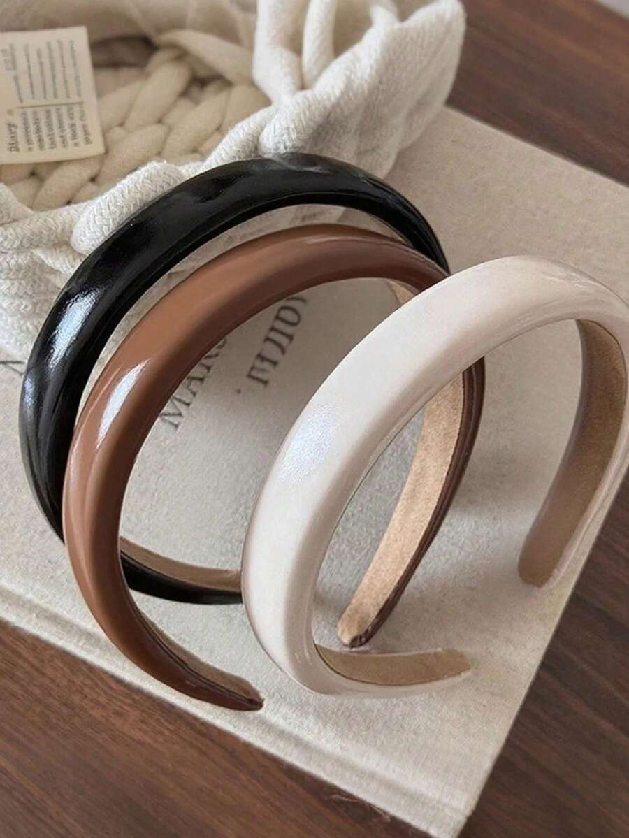 1/2/3 قطعة شريط رأس جلد لامع كلاسيكي رجعي، مناسب للغسيل والمكياج والاستخدام اليومي والحفلات والمناسبات والأداء والزينة للشباب والعودة للمدرسة وعيد الشكر وعيد الميلاد وهدايا العطلات، إكسسوارات الشعر، هدايا جوارب ، هدايا للنساء، هدايا عيد الميلاد، هدايا للبالغين، إكسسوارات الشعر للنساء، أفكار هدايا للنساء، هدايا تجميل لجوارب - متعدد الألوان - مشاهدة 1