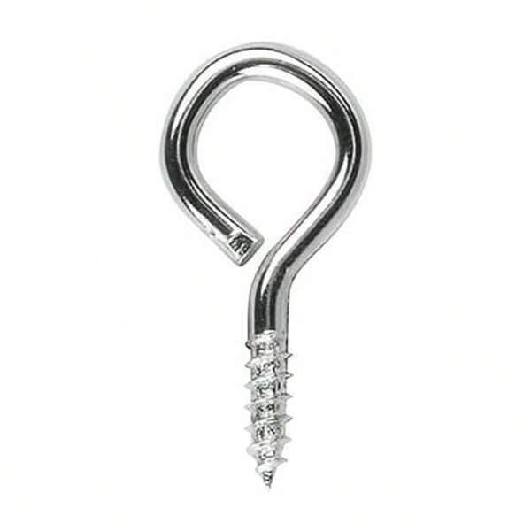 Romak 237420 Nickel Plated Curtain Screw Eye Box Of 10 Pieces 20 Mm Length X 2 Mm Thread Diameter