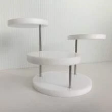 1pc 12 Round, 5 Round, 3 Round, Multi Style Jewelry Figurine Display Stand, Ring Ladder Display Stand, Acrylic Earring Stand, Bracelet Stand, Display Stand, Desktop Storage, Jewelry Storage - Multicolor - View 18