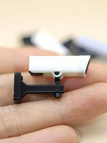 1 pieza Cámara de vigilancia en miniatura 1:12 para casa de muñecas, micro mini sonda de monitoreo, micro mini cámara de realista para casa de muñecas, mini cámara realista, mini modelo de cámara de realista, mini modelo de cámara realista como accesorio, decoración de escena de comida en miniatura - Multicolor - Ver 5