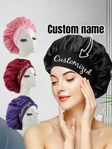 2PCS/4PCSustom Text Wide Edge High Elasticity Headband, Shower Hat, Hair Care Hat, Sleep Hat, Give To Your Favorite Her