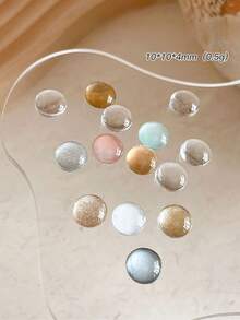 40pcs False Nail Display Tips Color Nail Polish Display Table With Adhesive Stickers Clear Nail Art Display Chart Nail Training Practicing Swatches Dots Salon Nail Showing Shelf Nail Supplies Nail Tools For Press On Nails - Multicolor - View 5