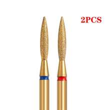 2件装火焰角质层清洁器指甲钻头 - 无异味美甲修脚工具，钻石指甲抛光头，打造光滑指甲，适合美甲师和家庭DIY使用 - 彩色 - 查看 7