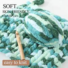 80g特粗手纺毛线DIY编织材料床栏改造防撞扶手毛绒套冬季保暖缠绕毛线绳可爱装饰防撞保护套