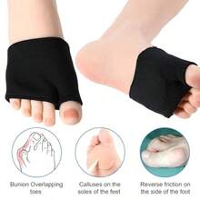 2 Pairs Sesamoiditis Pads Metatarsalgia Relief For Women And Men With Gel Pad Metatarsal Pads Ball Of Foot Cushions Ball Of Foot Pain Relief For Sesamoiditis Metatarsalgia Metatarsals Support Pad - Black - View 4