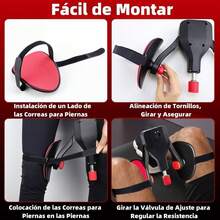 Ejercitador de Cadera Kegel con Banda Elástica, Entrenador de Músculos de Suelo Pélvico y Muslos Internos con Contador, Resistencia Ajustable, para Levantamiento de Rehabilitación Posparto, Moldear - Gris - Ver 1