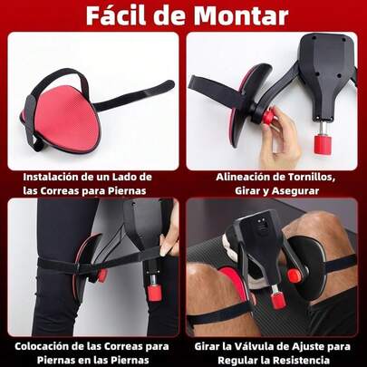 Ejercitador de Cadera Kegel con Banda Elástica, Entrenador de Músculos de Suelo Pélvico y Muslos Internos con Contador, Resistencia Ajustable, para Levantamiento de Rehabilitación Posparto, Moldear