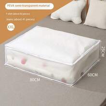 Large Capacity Foldable Fabric Storage Bag - Suitable For Bedding, Clothes, Pillows, Quilts - Suitable For Home, Bedroom, Dormitory, Spa Center Wardrobes - Gray Woven Material, No Need For Electricity,Christmas/Halloween Laundry Storage And Storage Bag.This Product Is Foldable And Unsupported