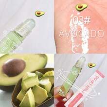 6pc Roll On Lip Gloss Set Moisturizing Lip Oil, No-Sticky Lip Gloss Lip Balm, Fruit Flavoured Lip Oil For Dry Lips - 多色 - 查看 8