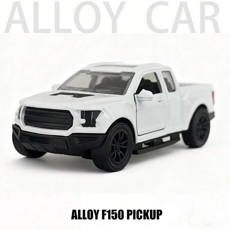 1pc Retro Alloy Metal Pickup Truck Decoration - Pink & Red Classic Car Model With Chrome Decor, Openable Doors, No Battery Required - Ideal For Home & Office Decor, Toy Vehicle Collection - Multicolor - View 18