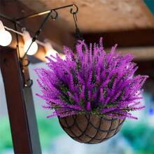 18pcs 5 Bundles Artificial Lavender Flower Bouquets - Durable, Beautifully Realistic Plastic Flowers For Home Room Table Decor, Holiday, Party Decor Garden Wedding Decor Outdoor Plants Artificial Outdoor Flower Seasonal Display - Multicolor - View 5