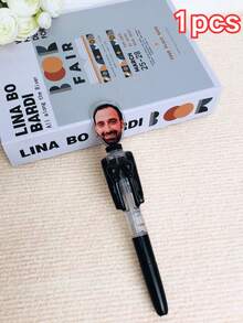 1/3/5pcs Personalized Boxing Themed Creative Interactive Stress Relief Pen, Push-Button Stress Relief Ballpoint Pen, Customizable Portrait Funny Gift. Suitable For Back To School Season, School Supplies, Unique Back To School Gifts, Printable Photo Pen | Creative Learning Desk Supplies, School Gifts, Teacher's Day, Back To School Season, Stress Relief Pen - Multicolor - View 16