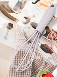 4/2/1pc Silicone Mini Whisk - Perfect For Adults - Ideal For Mixing, Whipping, Stirring And Blending - Essential Baking Tool And Kitchen Gadget - Back To School Supplies - Suitable For Chocolate, Eggs, Cream, Butter - Multicolor - View 10