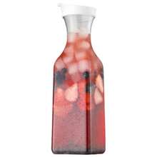 1500mlPlasticJuice WaterBottle With Leak ProofCap Round/Square Juice Container Large Capacity Water Bottle For Cold Drinks/Juice - Clear - View 9