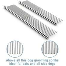 CWXZSTM Peine de Metal para Perros aguja de Acero inoxidable mascota perro gato Pin peine cepillo para polvo de pelo peine de pulgas Perros accesorios para mascotas aseo de mascotas tamaño 2 unidades Lilpep(default) - Multicolor - Ver 3