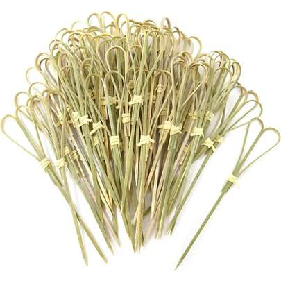 20/50/100/200pcs Turquoise Scissor Shaped Fruit Picks, Cake Skewers, Flower Picks, Fruit Sticks, Dessert Picks. Creative Art Toothpicks, Decorative Bamboo Skewers, Cake And Burger Art Forks, Suitable For Beverage Decoration, Birthday, Wedding, Party, Kitchen, Restaurant Supplies