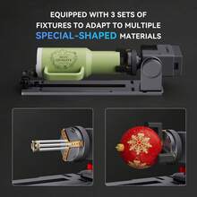 ATOMSTACK R8 Pro Laser Rotary Roller Jaw Chuck Set For Cylindrical Objects Wine Glass Bat Ring - Sets - View 7