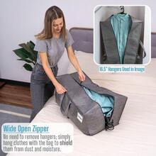 2 Pack Moving Bags W/Backpack Straps Heavy Duty Moving Boxes Alternative Packing Supplies Large Storage Totes For Dorm Room Essentials With Zipper For Clothes Gray 2 Pack - Gray - View 3
