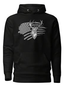 Deer With An Flag Uni Hoodie,Autumn/Winter Hoodie Autumn Set - 款式23 - 查看 1