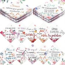Pauelos florales espaoles a granel para mujeres Dios bendiga usted pauelo inspirador versculo bblico regalos cristianos - 20 - Ver 2