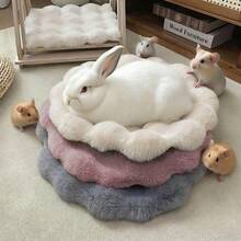 1pc Pet Sleeping Pad, Soft & Comfortable Small Pet Mat, Round Warm Pet Bed Suitable For Cats & Small Pets, Autumn/Winter (Not Machine Washable)