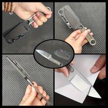 Heavy-Duty Survival Knife - Full Stainless Steel Blade, Non-Slip Handle - Camping, Hunting, Emergency Preparation - Portable Outdoor Knife With Sheath - Industrial-Grade Construction, Wilderness Gear, Tactical Style, Precision Cutting Tool - White - View 3