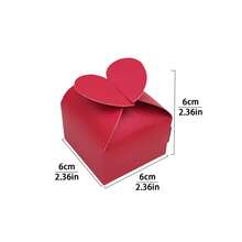 Hộp kẹo hình trái tim đáy phẳng mới cho mùa cưới (20 chiếc/100 chiếc), hộp giấy hình trái tim đính ngọc trai, hộp đựng sô cô la, hộp kẹo mini hình trái tim cho tiệc sinh nhật, quà tặng đám cưới, hộp kẹo quà cưới. - Nhiều màu - Xem 8