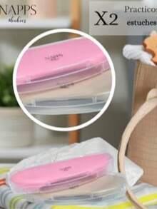 2 Pack Baberos De Silicona Bebé Impremeable Unitalla Calidad - Rosa - Ver 4