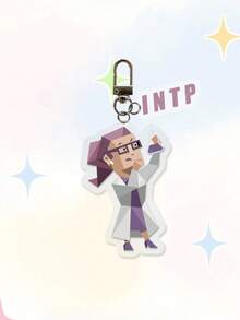 16款独一无二的MBTI人格类型个性化亚克力钥匙扣，16款MBTI人格类型配对钥匙扣，耳机盒挂件，亚克力包包挂饰，情侣背包挂件，配饰，独特礼物，可爱钥匙扣，包包挂饰，钥匙扣，节日礼物，生日礼物，意义非凡的礼物 - 彩色 - 查看 26