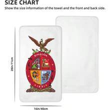 - Toallas de mano con bandera de Sinaloa - Secado rpido, toallas de microfibra de terciopelo coral, altamente absorbentes, uso como hotel, bao, ducha, toalla de mano, 16x 28 pulgadas - Toallas de mano Blanco + - 16x28 pulgadas - Ver 3