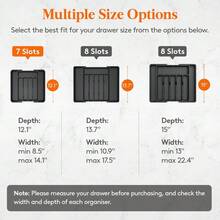 Expandable Silverware Drawer Organizer Adjustable Utensil Tray  Free Cutlery Holder Kitchen Storage For Spoons Forks Knives - 1 - 查看 4
