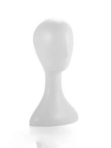 1 szt. Abstrakcyjny plastikowy model głowy manekina, gładka powierzchnia, odpowiedni do prezentacji czapek, peruk, szalików i biżuterii dla mężczyzn i kobiet