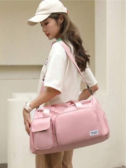 Summer New Arrival Nylon Travel Bags For Women & Men – Mother's Day Gift With Dedicated Shoe Compartment, Expandable Waterproof Duffle Bag For Gym/Weekend/Vacation, Foldable Lightweight Luggage With Dry-Wet Separation, Sakura Pink Carry-On Bag For Beach, College, Hospital, Holiday Trips (2025 Summer Collection) Sport Bag For Sports For Fitness For Exercise Large Capacity For Vacation For Men Travel Essential Durable Gym Bag Yoga Bag