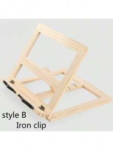 Look Bookshelf Wooden Reading Bookshelf Children's Reading Stand Notebook Stand Reading Anti-Myopia Bookshelf - 彩色 - 查看 12