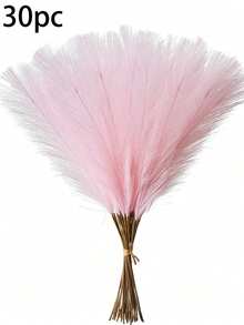10/20/30/40 Pcs Artificial Cattail Grass, 21.27 Inches (54 Cm) Tall. Fluffy Silk Artificial Cattail Grass Flowers. They Are Bohemian Style Decor. Suitable For Valentine's Day, Mother's Day, Spring Home, Living Room, Kitchen, Wedding, Vase Decoration - Pink - View 9