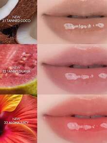 Rom&nd Romand Long-Lasting Juicy Lip Gloss 32 Pomegranate Brown, Jelly-Like Shine, Glass-Like Glossy, Non-Sticky, Layerable, Lightweight & Long-Lasting, Angled Heart-Shaped Applicator, Pocket-Sized, Ready To Use, 5-Second Office Glow, Korean Makeup, 3.5g/0.12oz - 32 Ổi Tanny - Xem 8