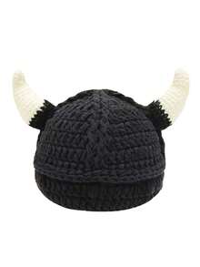 1pc Handmade Crochet Animal Ear Design Brimmed Hat, Cute Ruffle Bucket Hat For Women Leisure, Hip-Hop Cosplay, Suitable For Daily Use - A - View 31