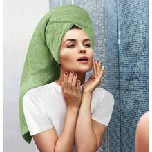 - Juego de 8 toallas de alta calidad, 2 toallas de bao, 2 toallas de mano y 4 paos de lavado, 600 g/, algodn hilado en anillo, toallas altamente absorbentes para bao, gimnasio, hotel y spa verde salvia - Verde salvia - Ver 5