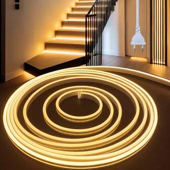 1 styck LED-ljusremsa, stämningsbelysning för inomhusbruk, finns i kallvitt/varmtvitt, lämplig för takdekoration i vardagsrum, sovrum, såväl som under köksskåp, matbord, Halloween-/julfestscener, köpcentra, hotell, kontor. Perfekt för sovrum, vardagsrum och studierum, ger varm och mjuk stämningsbelysning. LED-ljusremsa